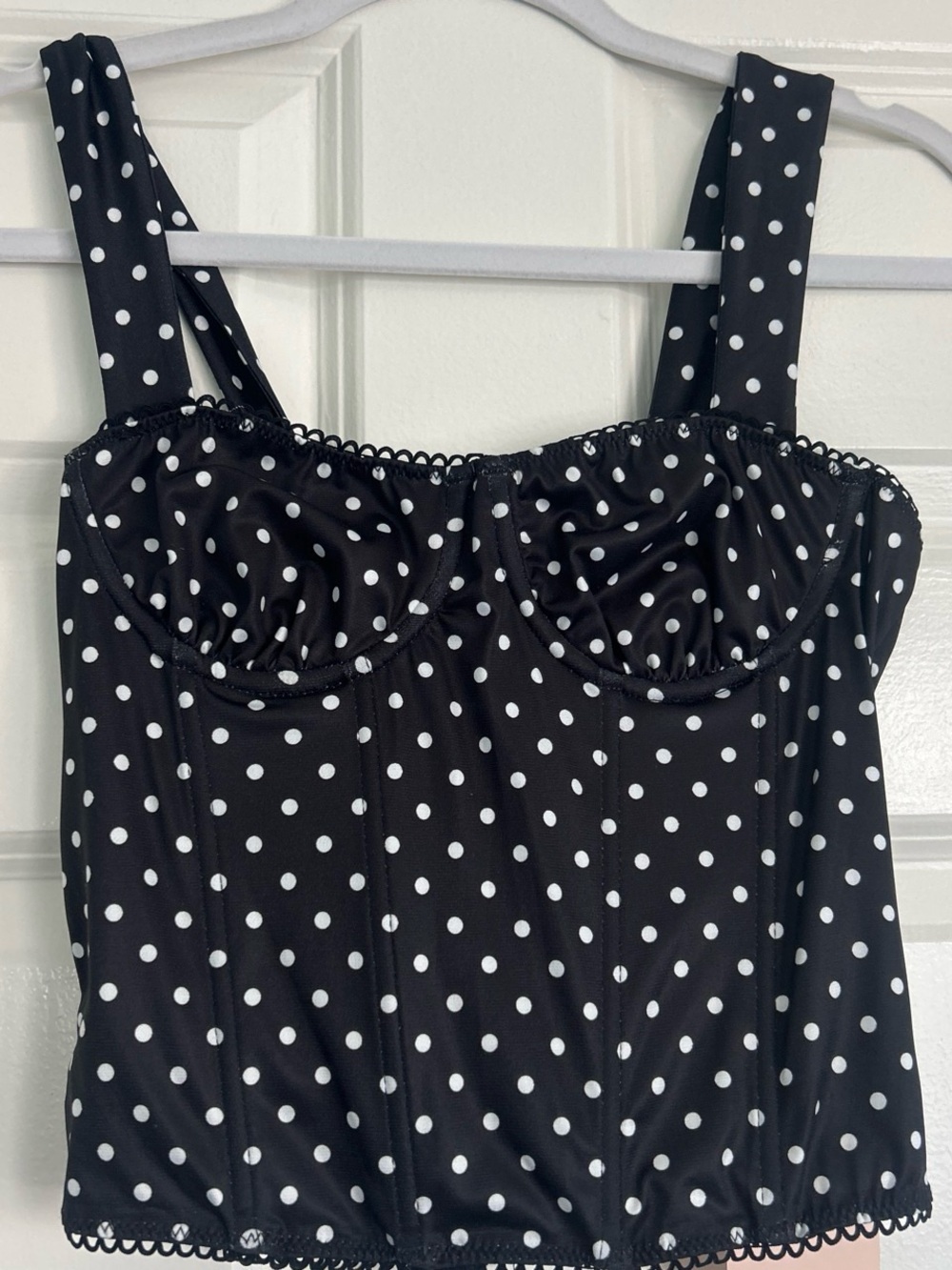 Shein Black Polka Dot Top